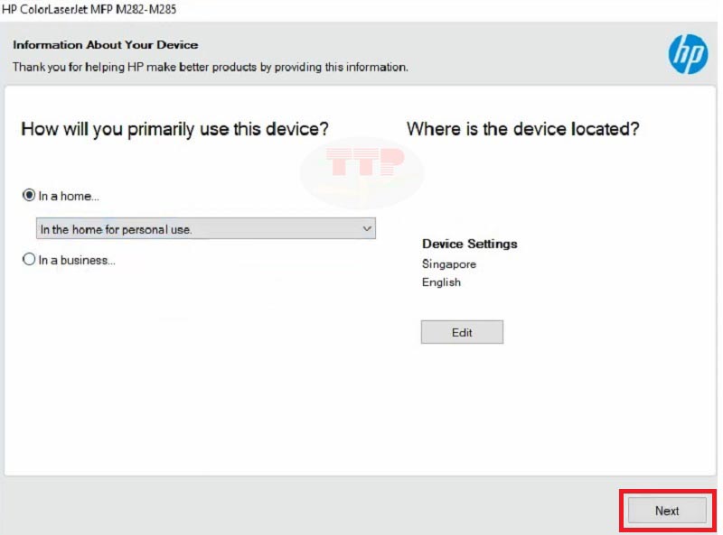 Hướng cài đặt Driver máy in HP M283Fdw - Bước 9