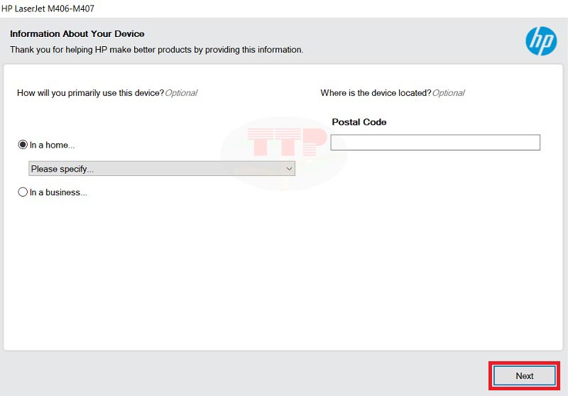Hướng dẫn cài đặt Driver máy in HP M406Dn - Bước 10