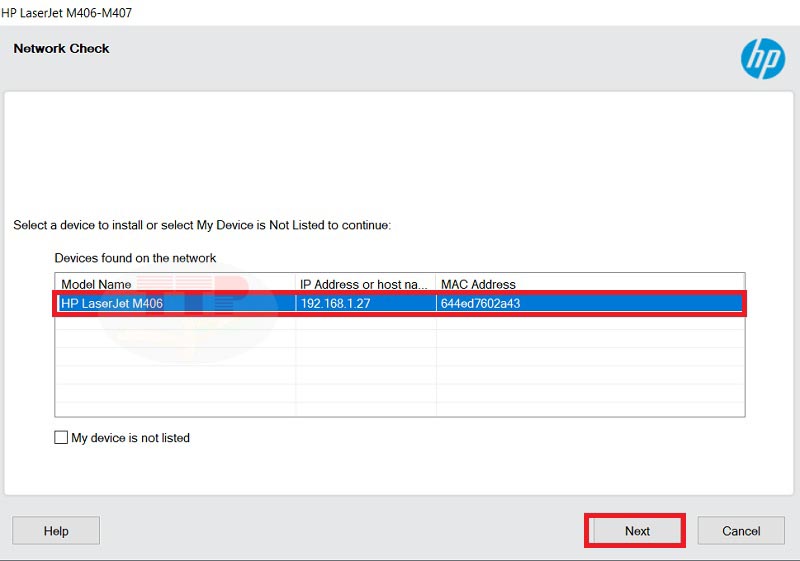 Hướng dẫn cài đặt Driver máy in HP M406Dn - Bước 7