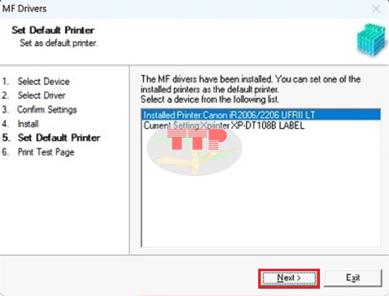 Hướng dẫn cài đặt Driver máy photocopy Canon IR 2006N - Bước 10