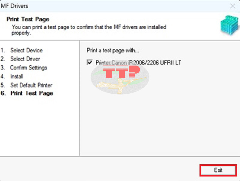 Hướng dẫn cài đặt Driver máy photocopy Canon IR 2006N - Bước 11
