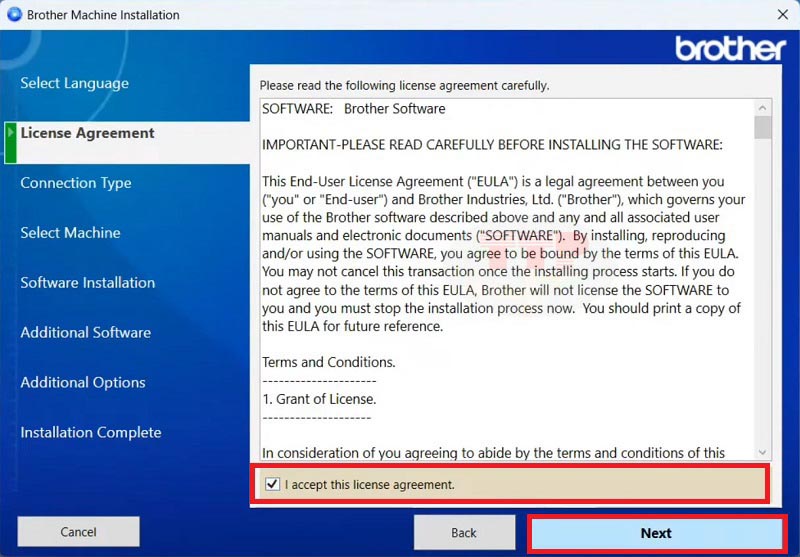 Hướng dẫn cài đặt Driver máy scan Brother ADS-3100 - Bước 3