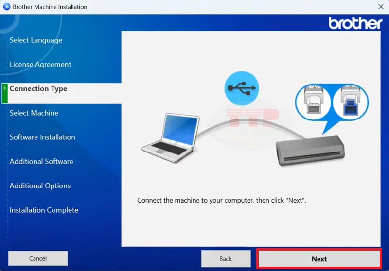 Hướng dẫn cài đặt Driver máy scan Brother ADS-3100 - Bước 4