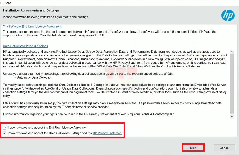 Hướng cài đặt Driver máy scan HP 2000S2 - Bước 2