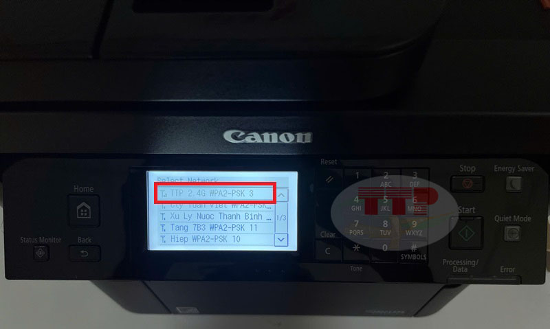 Hướng dẫn kết nối wifi Canon 269Dw II TTP