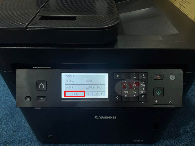 Hướng dẫn kết nối Wifi máy in Canon MF275dw - Bước 1
