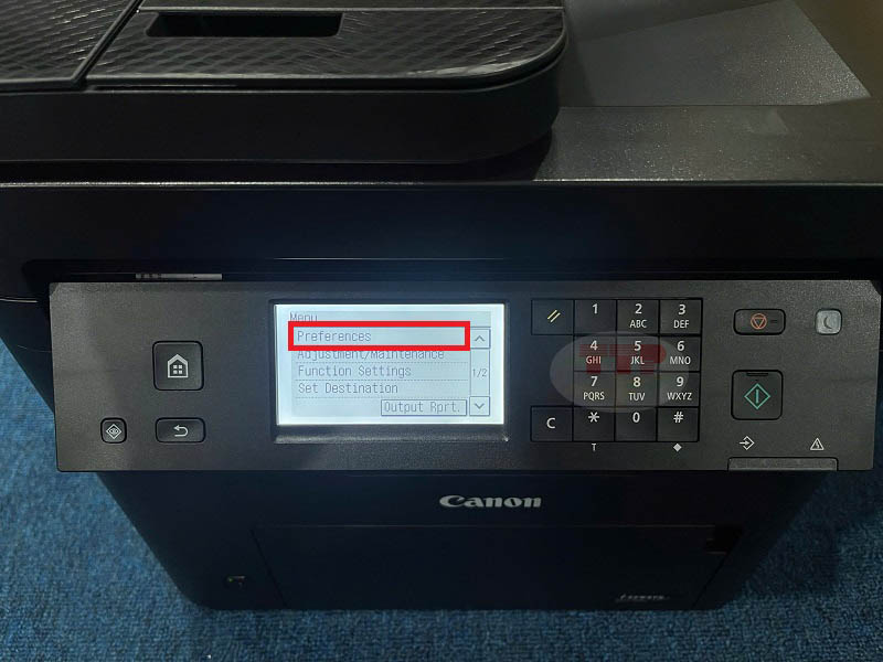 Hướng dẫn kết nối Wifi máy in Canon MF275dw - Bước 2