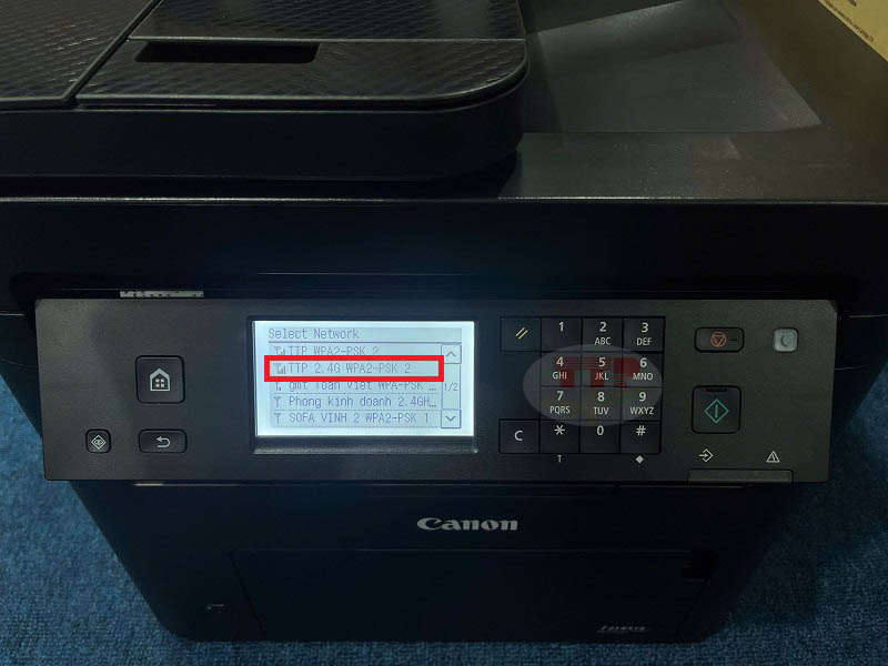 Hướng dẫn kết nối Wifi máy in Canon MF275dw - Bước 5