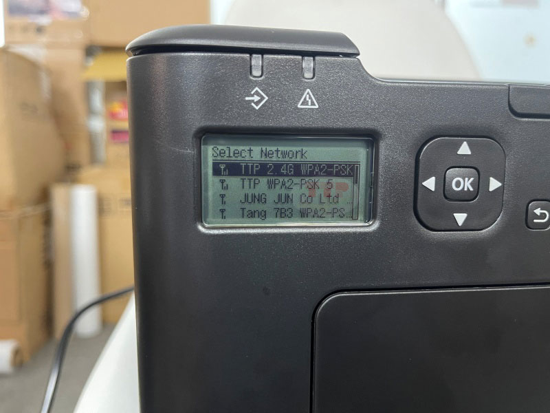 Hướng dẫn kết nối wifi máy in Canon LBP122Dw TTP - Bước 6