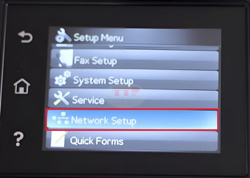 Hướng dẫn kết nối Wifi HP M283Fdw - Bước 2
