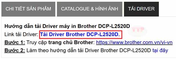  Hướng dẫn tải Driver Brother DCP-L2520D TTP