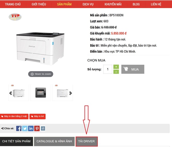 Hướng dẫn tải Driver Brother HL-L5100Dn