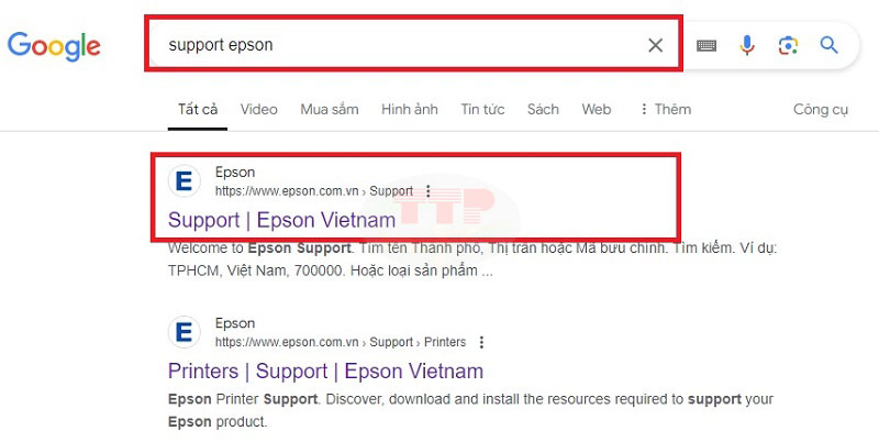 Hướng dẫn tải Driver máy in Epson L15180 - Bước 1