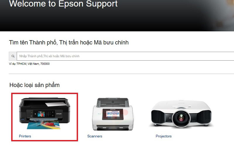 Hướng dẫn tải Driver máy in Epson L15180 - Bước 2