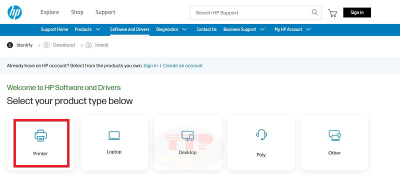 Hướng dẫn tải Driver HP 136W/ 136A TTP - Bước 1