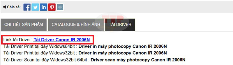 Hướng dẫn cài đặt Driver máy photocopy Canon IR 2006N