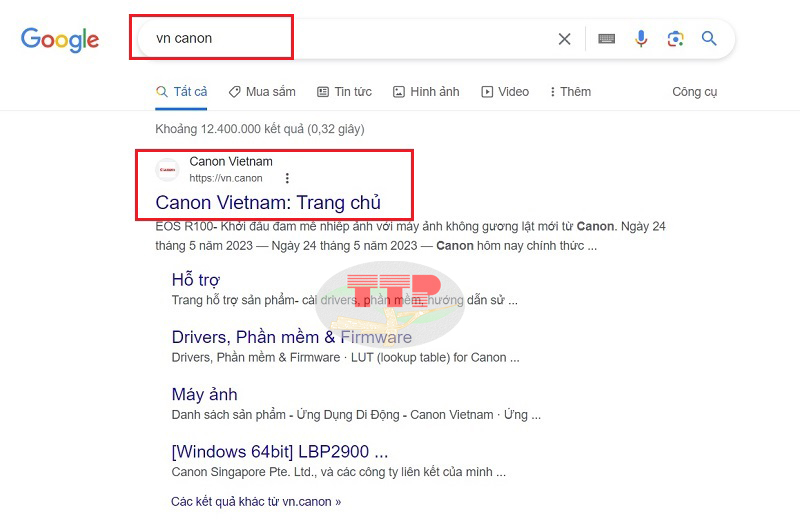 Hướng dẫn tải Driver máy in Canon LBP 6230Dn - Bước 1