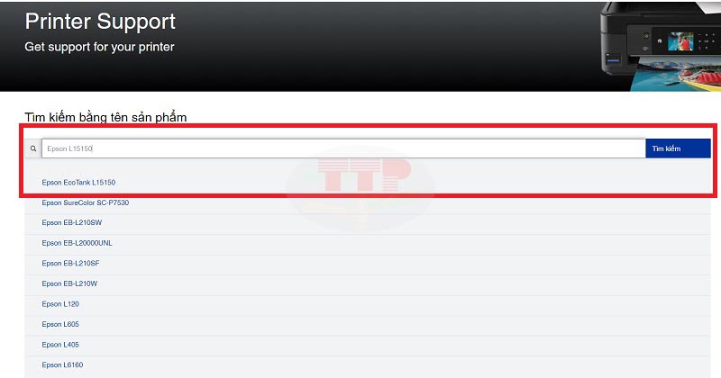 Hướng dẫn tải Driver máy in Epson L15150 - Bước 3
