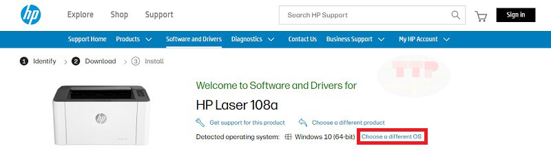 Hướng dẫn tải Driver máy in HP 108a TTP - Bước 3