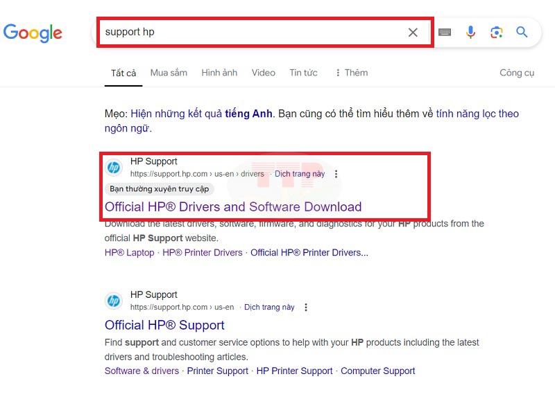 Hướng dẫn tải Driver máy in HP M183Fw - Bước 1