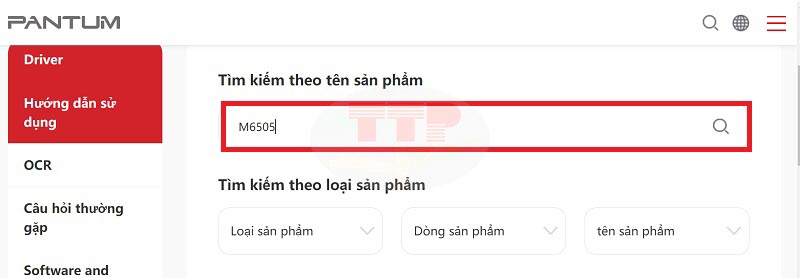 Hướng dẫn tải Driver máy in Pantum M6505/ M6505w - Bước 2