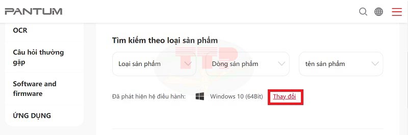 Hướng dẫn tải Driver máy in Pantum M6508Nw - Bước 2