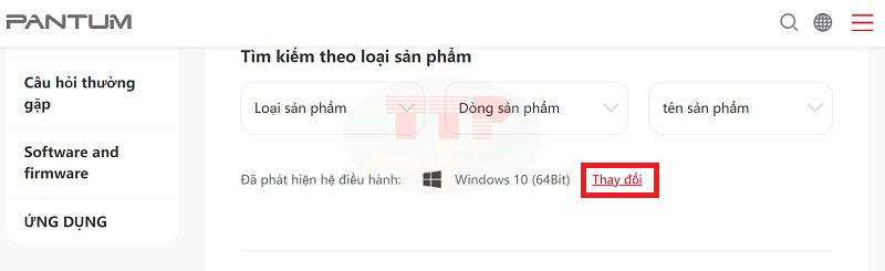 Hướng dẫn tải Driver máy in Pantum M6708D - Bước 2