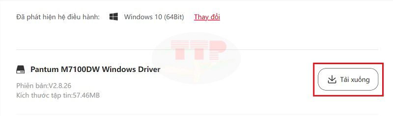 Hướng dẫn tải Driver máy in Pantum M7100Dw - Bước 3