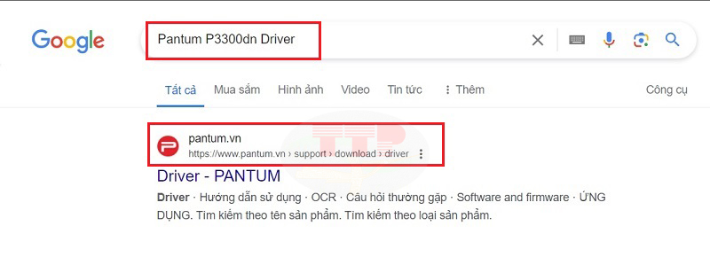 Hướng dẫn tải Driver máy in Pantum P3300Dn - Bước 1