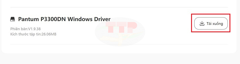 Hướng dẫn tải Driver máy in Pantum P3300Dn - Bước 3