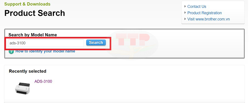 Hướng dẫn tải Driver máy scan Brother ADS-3100 - Bước 2
