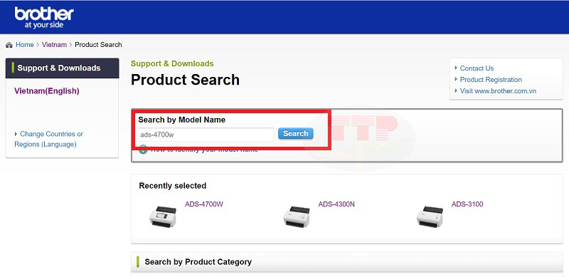 Hướng dẫn tải Driver máy scan Brother ADS-4700w - Bước 