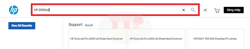 Hướng dẫn tải Driver máy scan HP 2000S2 - Bước 2