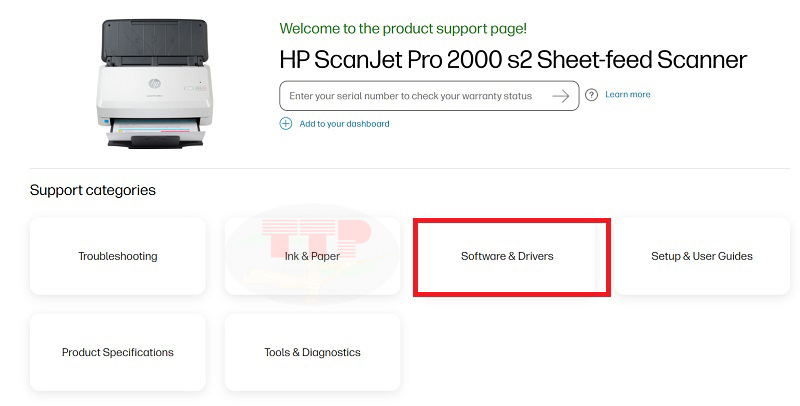 Hướng dẫn tải Driver máy scan HP 2000S2 - Bước 3