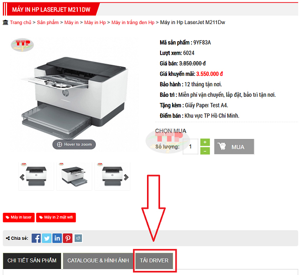 Hướng dẫn tải và cài đặt Driver máy in HP M211Dw