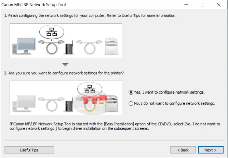 Hướng dẫn thiết lập IP tĩnh máy in Canon LBP 6320Dn - Bước 3