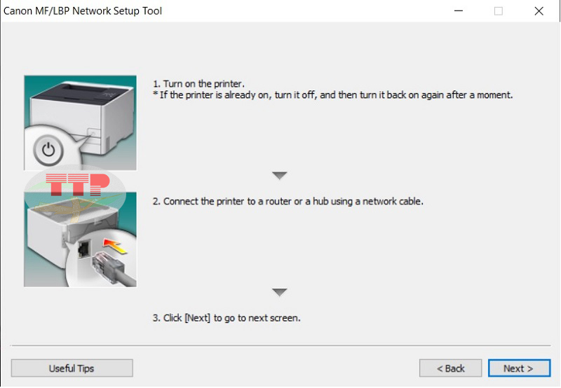 Hướng dẫn thiết lập IP tĩnh máy in Canon LBP 6320Dn - Bước 5