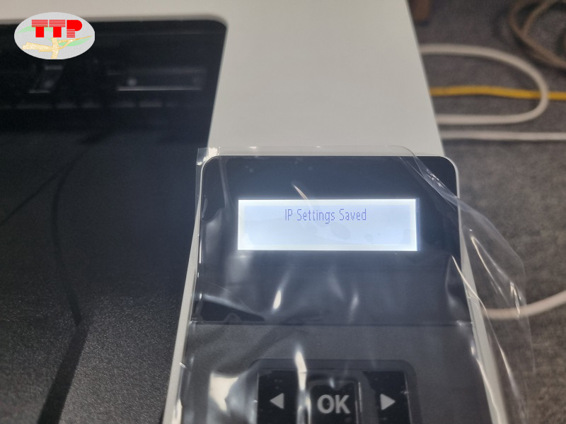 Thiết lập IP cho máy in HP 4003dn/4003dw - Bước 13