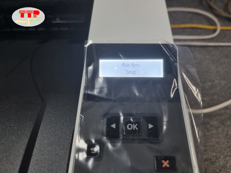 Thiết lập IP cho máy in HP 4003dn/4003dw - Bước 2