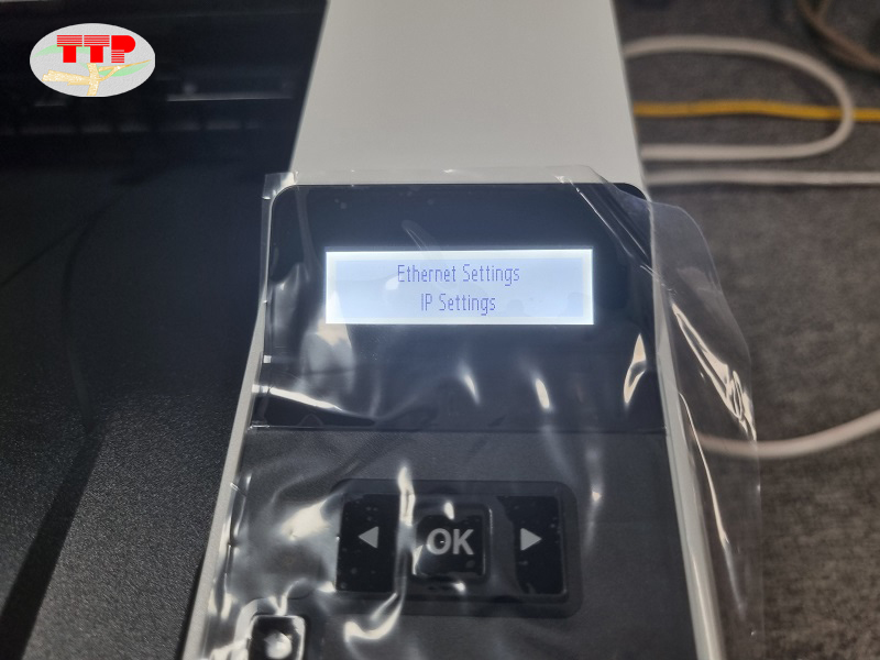 Thiết lập IP cho máy in HP 4003dn/4003dw - Bước 5