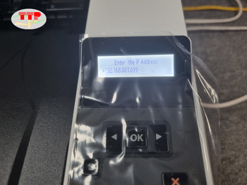 Thiết lập IP cho máy in HP 4003dn/4003dw - Bước 2
