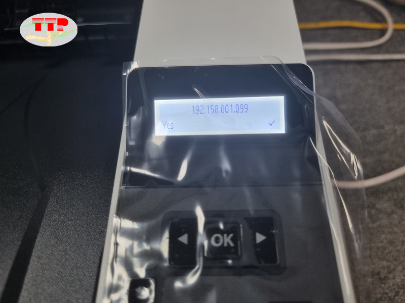 Thiết lập IP cho máy in HP 4003dn/4003dw - Bước 9