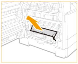 Kẹt giấy ở nắp dưới gầm giấy