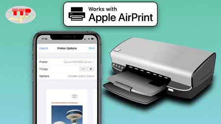 Máy in không dây kết nối qua Apple AirPrint