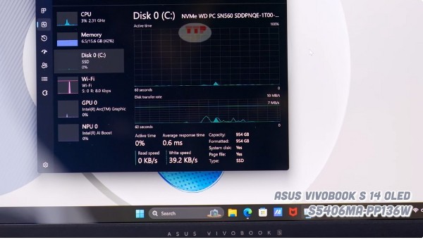 Laptop Asus Vivobook S 14 OLED S5406MA-PP136W TTP