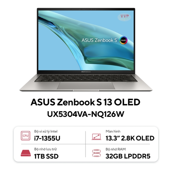 Laptop ASUS Zenbook S 13 OLED UX5304VA-NQ126W TTP