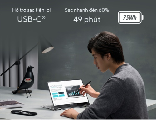 Máy tính Laptop Asus Zenbook 14 Flip OLED UP3404VA-KN038W