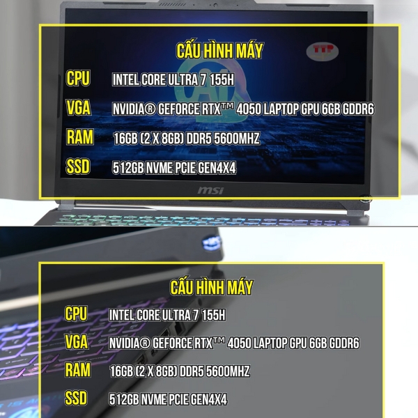 Laptop MSI Cyborg 15 AI A1VEK 053VN TTP