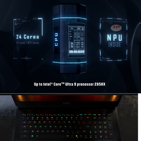 Laptop MSI Raider 18 HX AI A2XWIG 033VN TTP