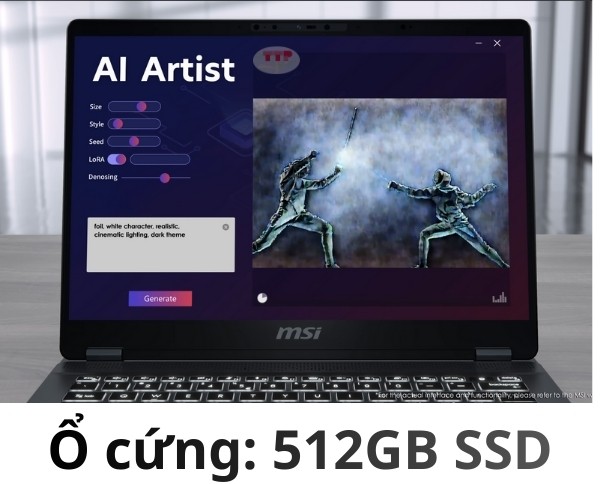 Laptop MSI Venture 14 AI A1MG-005VN TTP